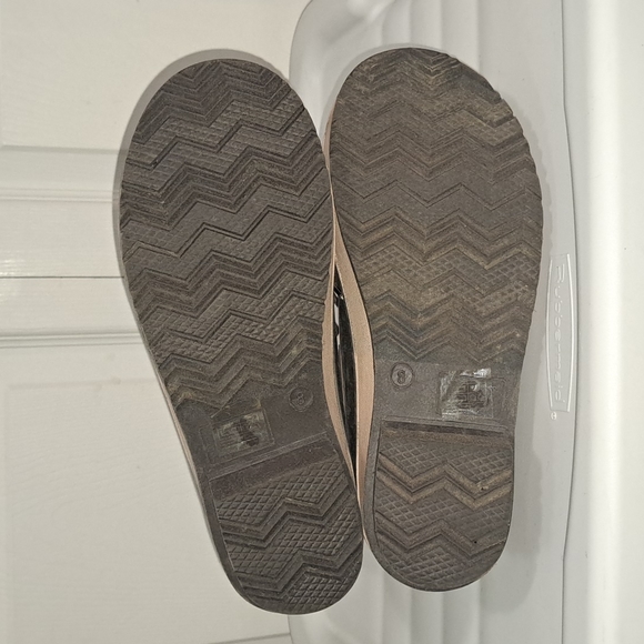 Blue lace up snow duck boots - 8 - brown - Picture 7 of 7